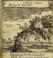 An illustration from Orphevs evcharisticvs. Sive devs absconditvs humanitatis illecebris illustriores mundi partes ad se pertrahens, vltroneas arcanae maiestatis adoratrices (1657)