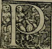 An illustration from Orthodoxa Tigvrinæ Ecclesiæ ministrorum Confessio : illorum et fidem & doctrinam, quam cum Catholica sanctorũ ecclesia communem habent ; continens, in primis autem de Coena Domini Nostri Iesv Christi ; unà cum æqua & modesta responsione ad uanas & offendiculi plenas D. Mart. Lvtheri calumnias, cõdemnationes & conuitia, quæ tum alibi, tum in nouissimo libello suo (quem Breuem de sancto Sacramento Confessionem dixit) potissimum ædita & uulgata sunt (1545)