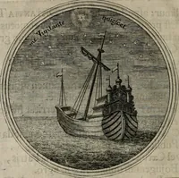 An illustration from Ortus Castoris ratibus propitius, Ratisbonæ è specula pieria Collegii Societatis Jesu in reverendissimo ac serenissimo principe, ac domino ... Joanne Theodoro ... tubo historico-poëtico observatvs, quando sideri fraterno serenissimo Clementi Augusto, in statione episcopatûs Ratisbonensis, successit (1721)