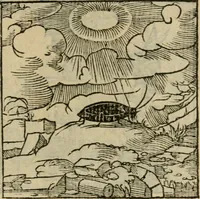 Picture 113 of 195 from Orvs Apollo de Ægypte De la signification des notes hieroglyphiques des Aegyptiens : cest a dire des figures par les quelles ilz escripuoient leurs mysteres secretz, & les choses sainctes & diuines (1543), leaf 126