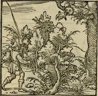 An illustration from Orvs Apollo de Ægypte De la signification des notes hieroglyphiques des Aegyptiens : cest a dire des figures par les quelles ilz escripuoient leurs mysteres secretz, & les choses sainctes & diuines (1543)