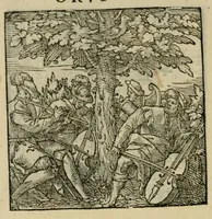 An illustration from Orvs Apollo de Ægypte De la signification des notes hieroglyphiques des Aegyptiens : cest a dire des figures par les quelles ilz escripuoient leurs mysteres secretz, & les choses sainctes & diuines (1543)