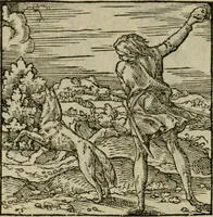 Picture 143 of 195 from Orvs Apollo de Ægypte De la signification des notes hieroglyphiques des Aegyptiens : cest a dire des figures par les quelles ilz escripuoient leurs mysteres secretz, & les choses sainctes & diuines (1543), leaf 159