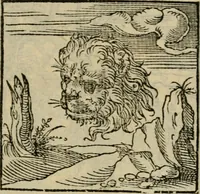 An illustration from Orvs Apollo de Ægypte De la signification des notes hieroglyphiques des Aegyptiens : cest a dire des figures par les quelles ilz escripuoient leurs mysteres secretz, & les choses sainctes & diuines (1543)