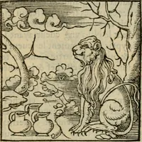 Picture 22 of 195 from Orvs Apollo de Ægypte De la signification des notes hieroglyphiques des Aegyptiens : cest a dire des figures par les quelles ilz escripuoient leurs mysteres secretz, & les choses sainctes & diuines (1543), leaf 36