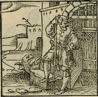 An illustration from Orvs Apollo de Ægypte De la signification des notes hieroglyphiques des Aegyptiens : cest a dire des figures par les quelles ilz escripuoient leurs mysteres secretz, & les choses sainctes & diuines (1543)