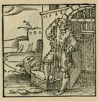 An illustration from Orvs Apollo de Ægypte De la signification des notes hieroglyphiques des Aegyptiens : cest a dire des figures par les quelles ilz escripuoient leurs mysteres secretz, & les choses sainctes & diuines (1543)
