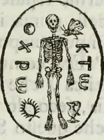An illustration from Osservazioni sopra alcuni frammenti di vasi antichi di vetro ornati di figure trovati ne'cimiteri di Roma (1716)