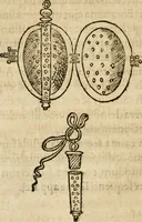 An illustration from Osualdi Crollii Veterani Hassi Basilica chymica : continens philosophicam propria laborum experientia confirmatum descriptionem & usum remediorum chymicorum selectissimorum è lumine gratiae & naturae desumptorum : in fine libri additus est eiusdem autoris tractatus nouus De signaturis rerum internis (1609)