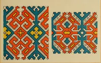An illustration from Osztyák himzések = Ostjakische Stickereien (1921)