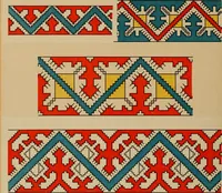 An illustration from Osztyák himzések = Ostjakische Stickereien (1921)