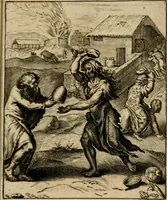 An illustration from Othonis VaenI Emblemata Horatiana : imaginibus in aes incisis : atque latino, germanico, gallico et belgico carmine illustrata (1684)