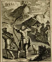 An illustration from Othonis VaenI Emblemata Horatiana : imaginibus in aes incisis : atque latino, germanico, gallico et belgico carmine illustrata (1684)