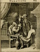 An illustration from Othonis VaenI Emblemata Horatiana : imaginibus in aes incisis : atque latino, germanico, gallico et belgico carmine illustrata (1684)