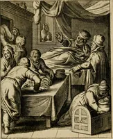 An illustration from Othonis VaenI Emblemata Horatiana : imaginibus in aes incisis : atque latino, germanico, gallico et belgico carmine illustrata (1684)