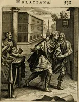 An illustration from Othonis VaenI Emblemata Horatiana : imaginibus in aes incisis : atque latino, germanico, gallico et belgico carmine illustrata (1684)