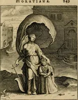 An illustration from Othonis VaenI Emblemata Horatiana : imaginibus in aes incisis : atque latino, germanico, gallico et belgico carmine illustrata (1684)