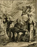 An illustration from Othonis VaenI Emblemata Horatiana : imaginibus in aes incisis : atque latino, germanico, gallico et belgico carmine illustrata (1684)