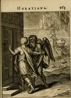 An illustration from Othonis VaenI Emblemata Horatiana : imaginibus in aes incisis : atque latino, germanico, gallico et belgico carmine illustrata (1684)