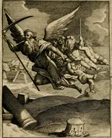 An illustration from Othonis VaenI Emblemata Horatiana : imaginibus in aes incisis : atque latino, germanico, gallico et belgico carmine illustrata (1684)