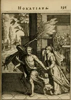 An illustration from Othonis VaenI Emblemata Horatiana : imaginibus in aes incisis : atque latino, germanico, gallico et belgico carmine illustrata (1684)