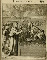 An illustration from Othonis VaenI Emblemata Horatiana : imaginibus in aes incisis : atque latino, germanico, gallico et belgico carmine illustrata (1684)