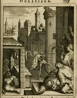 An illustration from Othonis VaenI Emblemata Horatiana : imaginibus in aes incisis : atque latino, germanico, gallico et belgico carmine illustrata (1684)
