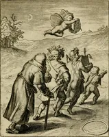 An illustration from Othonis VaenI Emblemata Horatiana : imaginibus in aes incisis : atque latino, germanico, gallico et belgico carmine illustrata (1684)