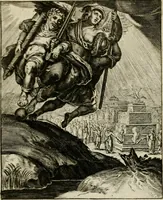 An illustration from Othonis VaenI Emblemata Horatiana : imaginibus in aes incisis : atque latino, germanico, gallico et belgico carmine illustrata (1684)