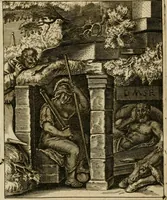 An illustration from Othonis VaenI Emblemata Horatiana : imaginibus in aes incisis : atque latino, germanico, gallico et belgico carmine illustrata (1684)