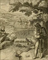 An illustration from Othonis VaenI Emblemata Horatiana : imaginibus in aes incisis : atque latino, germanico, gallico et belgico carmine illustrata (1684)