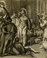 An illustration from Othonis VaenI Emblemata Horatiana : imaginibus in aes incisis : atque latino, germanico, gallico et belgico carmine illustrata (1684)