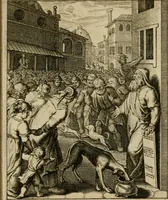 An illustration from Othonis VaenI Emblemata Horatiana : imaginibus in aes incisis : atque latino, germanico, gallico et belgico carmine illustrata (1684)