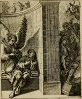 An illustration from Othonis VaenI Emblemata Horatiana : imaginibus in aes incisis : atque latino, germanico, gallico et belgico carmine illustrata (1684)