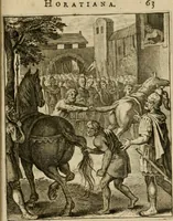 An illustration from Othonis VaenI Emblemata Horatiana : imaginibus in aes incisis : atque latino, germanico, gallico et belgico carmine illustrata (1684)