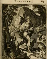 An illustration from Othonis VaenI Emblemata Horatiana : imaginibus in aes incisis : atque latino, germanico, gallico et belgico carmine illustrata (1684)