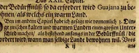 An illustration from Otto Keyens kurtzer Entwurff von Neu-Niederland und Guajana einander entgegen gesetzt, umb den Unterscheid zwischen warmen und kalten Landen herauss zu bringen ... (1672)