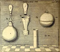 An illustration from Ottonis de Guericke Experimenta nova (ut vocantur) Magdeburgica de vacuo spatio (1672)