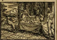 An illustration from Ouidio istorico, politico, morale : breuemente spiegato, e delineato con artificiose figure, accresciuta questa quinta impressione di nuoue allegorie (1696)
