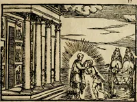 An illustration from Ouidio istorico, politico, morale : breuemente spiegato, e delineato con artificiose figure, accresciuta questa quinta impressione di nuoue allegorie (1696)