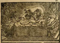 An illustration from Ouidio istorico, politico, morale : breuemente spiegato, e delineato con artificiose figure, accresciuta questa quinta impressione di nuoue allegorie (1696)
