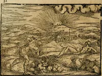 An illustration from Ouidio istorico, politico, morale : breuemente spiegato, e delineato con artificiose figure, accresciuta questa quinta impressione di nuoue allegorie (1696)
