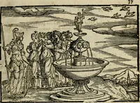An illustration from Ouidio istorico, politico, morale : breuemente spiegato, e delineato con artificiose figure, accresciuta questa quinta impressione di nuoue allegorie (1696)