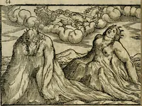 An illustration from Ouidio istorico, politico, morale : breuemente spiegato, e delineato con artificiose figure, accresciuta questa quinta impressione di nuoue allegorie (1696)