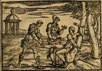 An illustration from Ouidio istorico, politico, morale : breuemente spiegato, e delineato con artificiose figure, accresciuta questa quinta impressione di nuoue allegorie (1696)