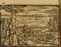 An illustration from Ouidio istorico, politico, morale : breuemente spiegato, e delineato con artificiose figure, accresciuta questa quinta impressione di nuoue allegorie (1696)