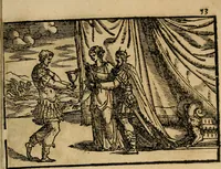An illustration from Ouidio istorico, politico, morale : breuemente spiegato, e delineato con artificiose figure, accresciuta questa quinta impressione di nuoue allegorie (1696)