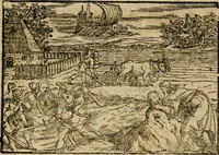 An illustration from Ouidio istorico, politico, morale : breuemente spiegato, e delineato con artificiose figure, accresciuta questa quinta impressione di nuoue allegorie (1696)