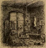 An illustration from Our American artists (1879)