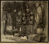 An illustration from Our American artists (1879)